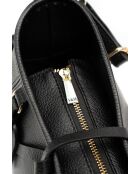 Sac porté épaule en cuir Kate noir