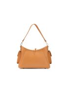 Sac porté épaule en cuir Kate camel