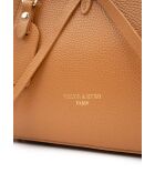 Sac porté épaule en cuir Kate camel