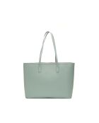 Sac cabas en cuir Cannes bleu