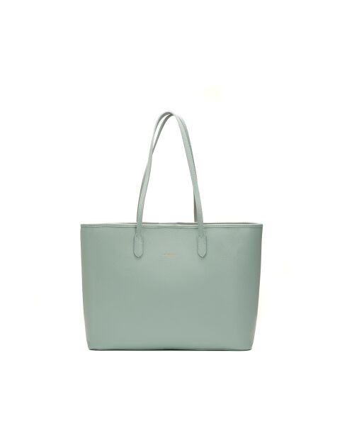 Sac cabas en cuir Cannes bleu