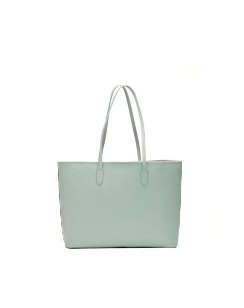Sac cabas en cuir Cannes bleu