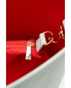 Sac cabas en cuir Cannes bleu