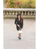 Sac porté épaule en cuir Dana blanc casse