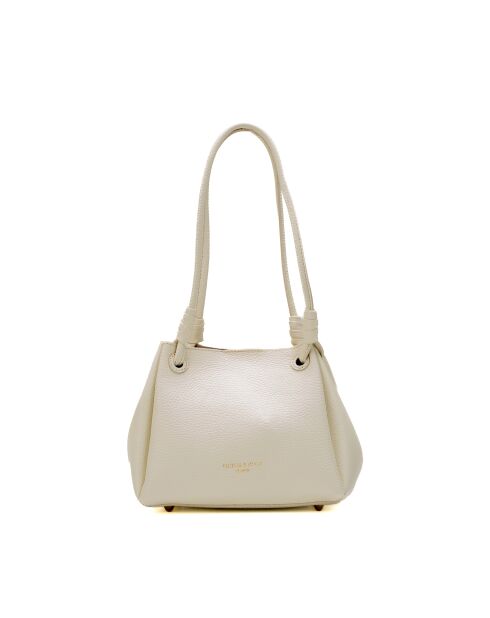 Sac porté épaule en cuir Dana blanc casse