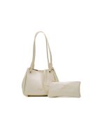 Sac porté épaule en cuir Dana blanc casse
