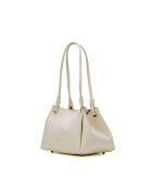 Sac porté épaule en cuir Dana blanc casse