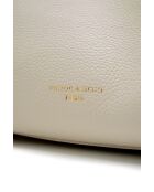 Sac porté épaule en cuir Dana blanc casse