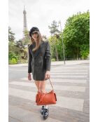 Sac porté épaule en cuir Kate terracotta