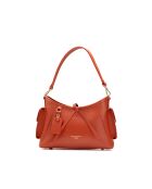 Sac porté épaule en cuir Kate terracotta