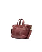 Sac à main en cuir Monaco bordeaux - 43 x26 x14,5 cm