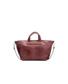 Sac à main en cuir Monaco bordeaux - 43 x26 x14,5 cm