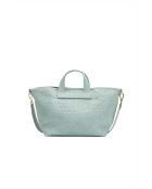 Sac à main en cuir Monaco bleu - 43 x26 x14,5 cm