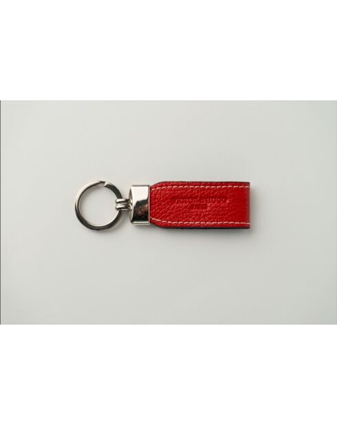 Porte-clés en cuir Avy rouge