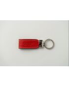 Porte-clés en cuir Avy rouge