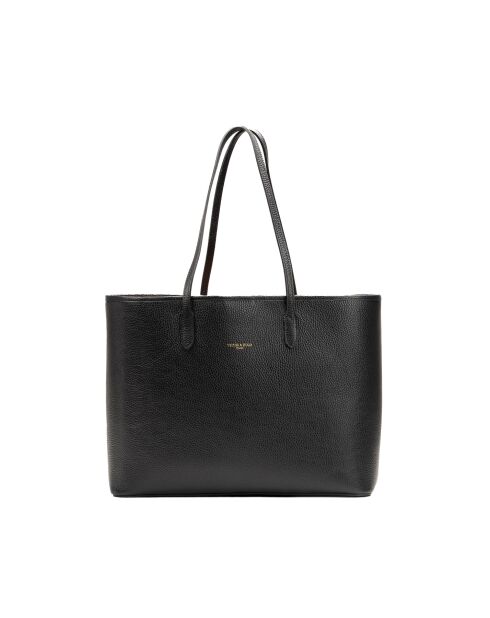 Sac cabas en cuir Cannes noir