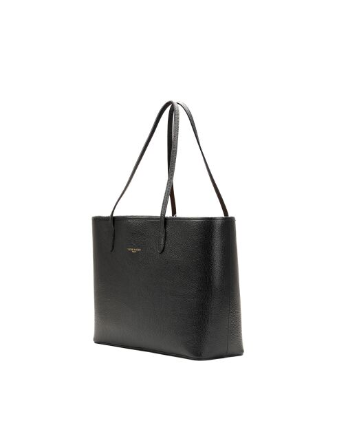 Sac cabas en cuir Cannes noir