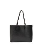 Sac cabas en cuir Cannes noir