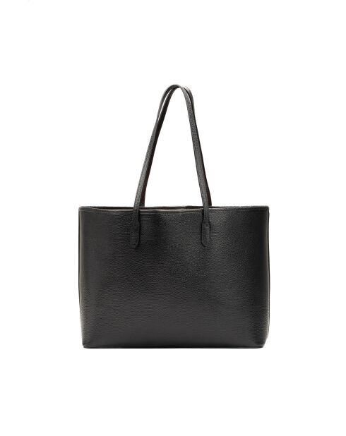 Sac cabas en cuir Cannes noir