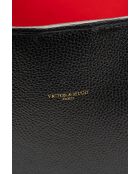 Sac cabas en cuir Cannes noir