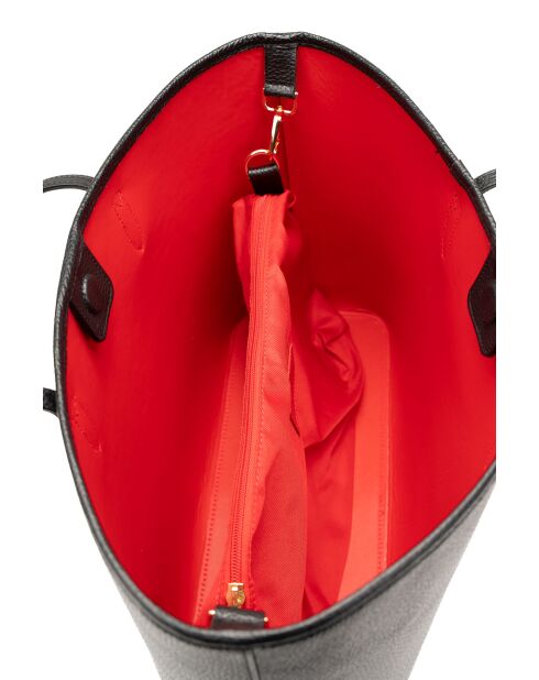 Sac cabas en cuir Cannes noir