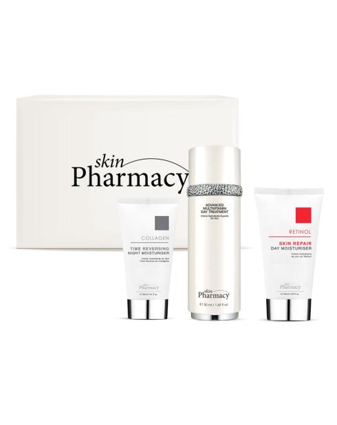 Kit de soin anti-âge hydratant pour la peau - 2x50 ml + 30 ml