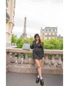 Sac à main en cuir Clare bleu ciel - 31x24x16cm