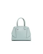 Sac à main en cuir Clare bleu ciel - 31x24x16cm