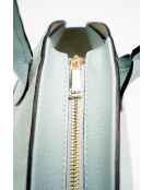 Sac à main en cuir Clare bleu ciel - 31x24x16cm