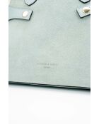 Sac à main en cuir Clare bleu ciel - 31x24x16cm