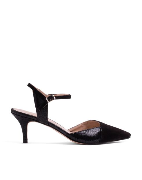 Zapatos de tacón Ca424 de gamuza negra - Tacón: 5 cm