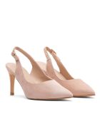 Pumps 76346 in pelle scamosciata color carne - Tacco: 8 cm