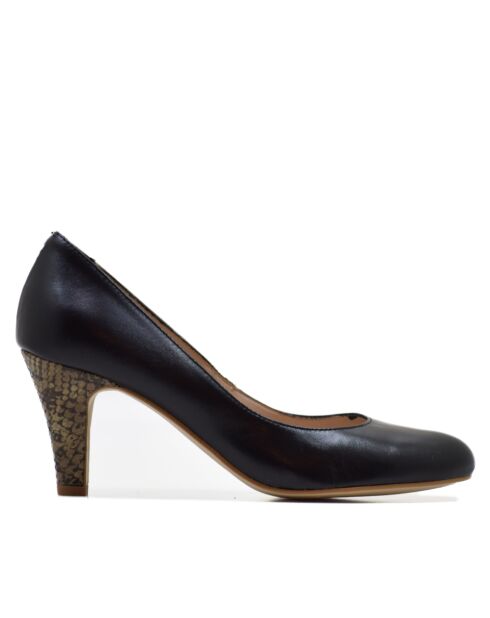 Pumps Albertina in pelle nera - - Tacco: 7 cm