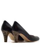 Pumps Albertina in pelle nera - - Tacco: 7 cm