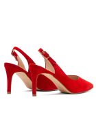 Escarpins 76346 suédé rouges - Talon : 8 cm