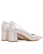 Allegria Suena Pumps aus puderfarbenem Veloursleder - Absatz: 6,5 cm