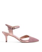 Ca424 nude suède pumps - Hak:5 cm