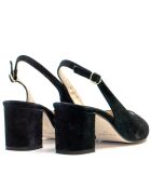 Ca-346R Pumps aus schwarzem Veloursleder - Absatz: 6 cm