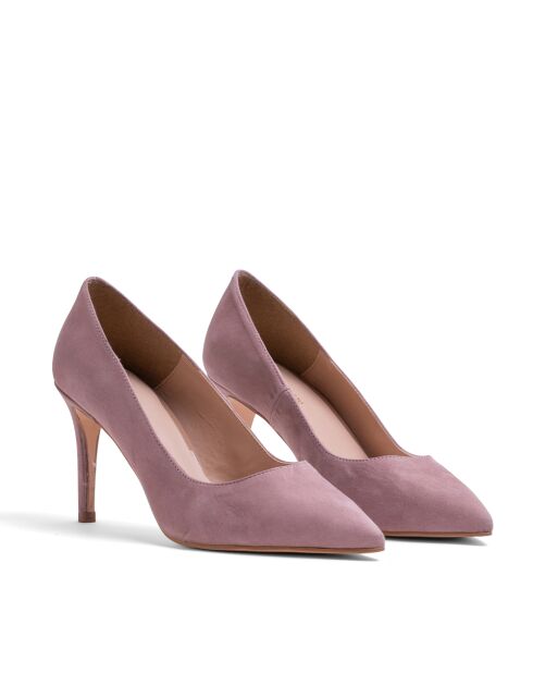 Escarpins en daim Ca-0089 nude - Talon : 8.5 cm