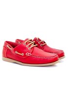 Rode leren bootschoenen van Calypso