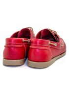 Rode leren bootschoenen van Calypso