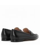 Ca-396 Mokassins aus Veloursleder mit schwarzer Maske