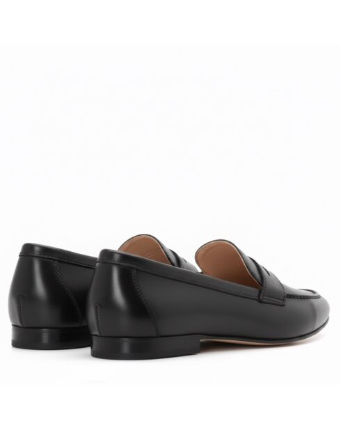 Ca-396 Mokassins aus Veloursleder mit schwarzer Maske