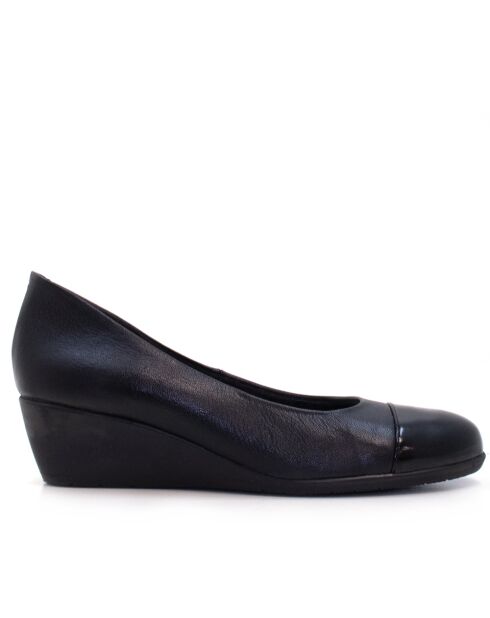 Tacon Sa 100 Charol schwarze Keilballerinas - Absatz:5 cm