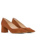 Zapatos Allegria de gamuza marrón - Tacón: 6,5 cm