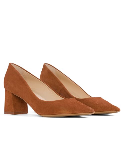 Zapatos Allegria de gamuza marrón - Tacón: 6,5 cm