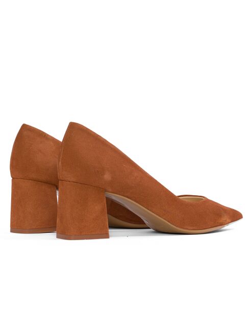 Zapatos Allegria de gamuza marrón - Tacón: 6,5 cm