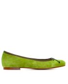 Ballerines en suède trèfle 314