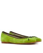 Ballerines en suède trèfle 314