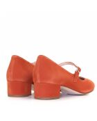 Ballerines en daim brique